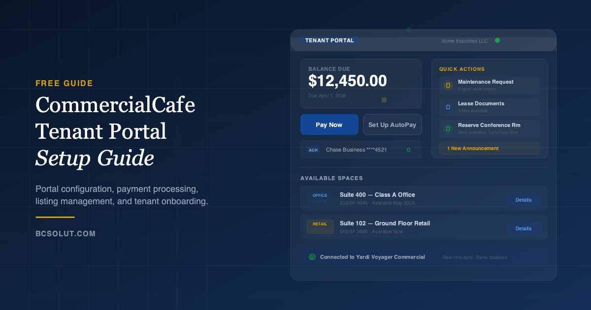 CommercialCafe Tenant Portal Guide