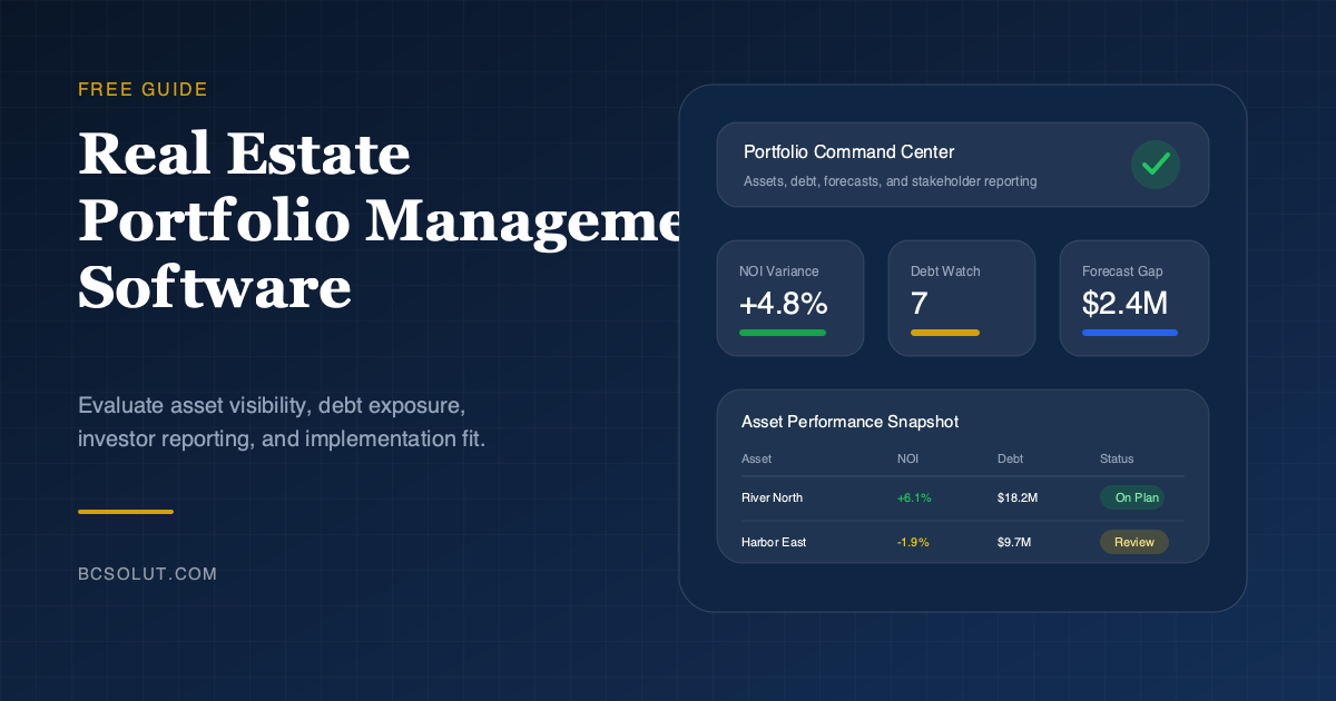 Real Estate Portfolio Management Software guide