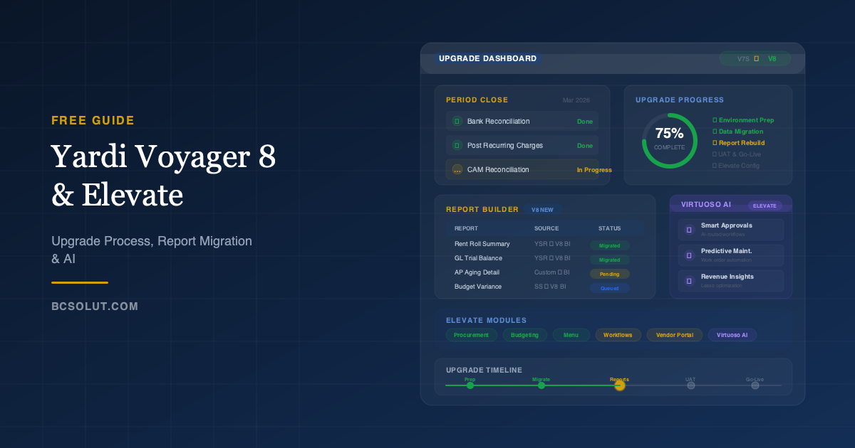 Yardi Voyager 8 Upgrade Guide